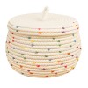 Cotton Thread Storage Basket Desktop Snack Toy With Lid Storage Basket