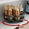 Rotatable kitchen seasoning rack