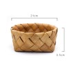 Household Hand-woven Wood Chip Storage Basket