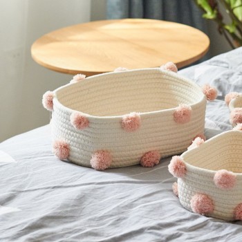 Cotton Rope Woven Storage Basket