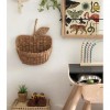 Cross-Border Ins Hand-Made Rattan Apple-Shaped Storage Basket, Shaped Decorative Storage