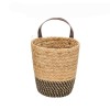 Seaweed Woven Storage Basket Wall Hanging Basket Storage Rack
