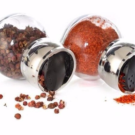 Rotary Seasoning Storage Spice Bottle Rack Kitchen Salt and Pepper Cruet Condiment Set Containers for Spices