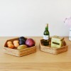 Rattan Straw Woven Hexagon Storage Basket Storage Box Box Fruit Basket