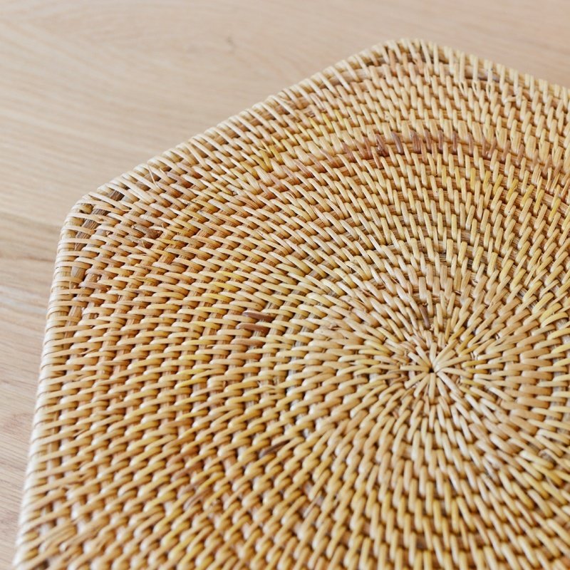 Rattan Straw Woven Hexagon Storage Basket Storage Box Box Fruit Basket