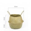 Natural sewed woven storage basket