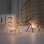 Wrought iron fawn candle holder