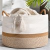 Cotton String Dirty Clothes Basket Japanese Household Round Storage Basket