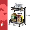 Stainless Steel Kitchen Rack Thickened Seasoning Rack Multi Layer Kitchen Seasoning Storage Rack