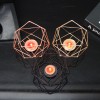Geometric candlestick decoration