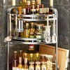 Stainless Steel Kitchen Seasoning Rack With Countertop