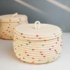 Cotton Thread Storage Basket Desktop Snack Toy With Lid Storage Basket