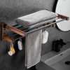 Solid Wood Collapsible Shelf Bathroom Set