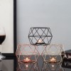 Geometric candlestick decoration