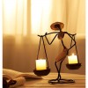 Wrought iron candlestick
