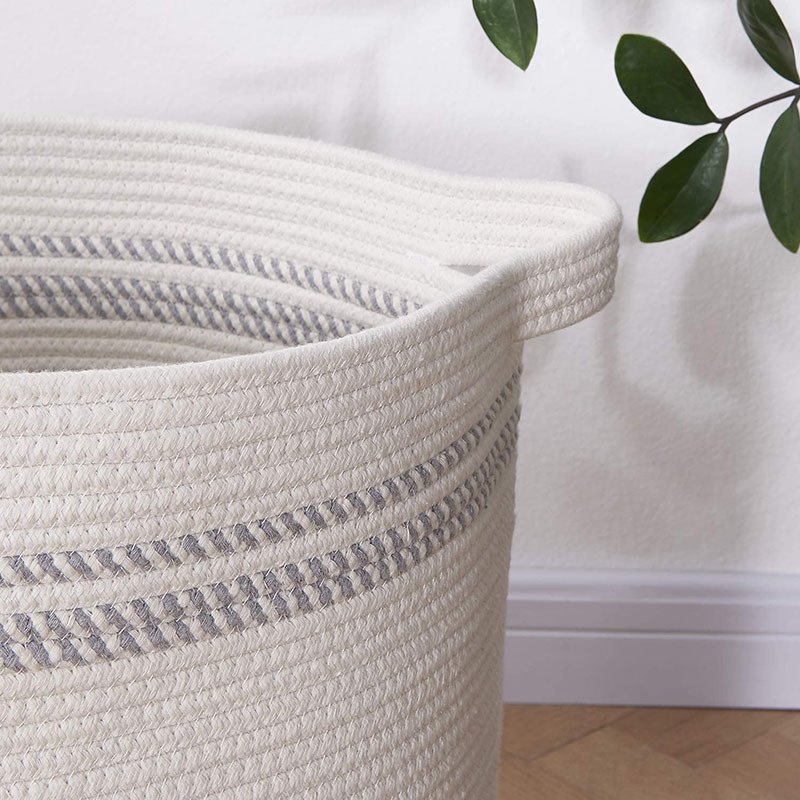 Cotton String Sundries Laundry Basket Magazine Snacks Storage Basket