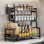 Kitchen Dining Table Cutter Clamp Chopsticks Salt Seasoning Jar Storage Rack