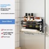 Refrigerator Shelf Side Storage Kitchen Magnetic Plastic Wrap Tissue Seasoning Side Multi-functional Punch Free Rack