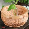 Circular rattan basket for storage