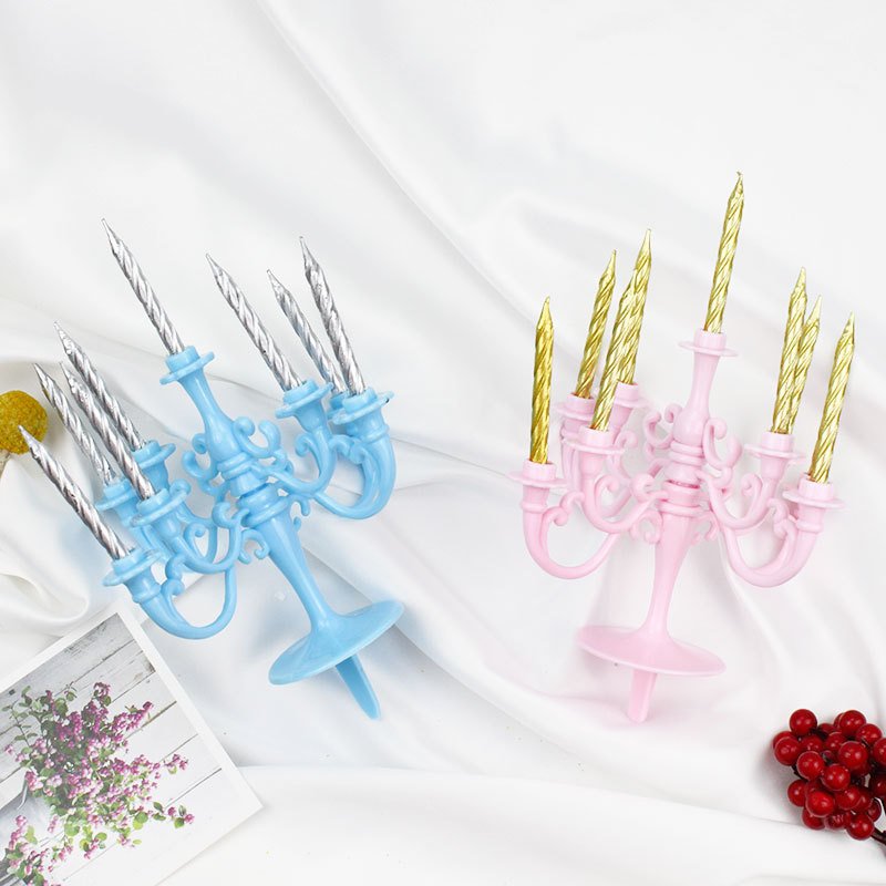 Vintage Candlestick Birthday Candle Decoration