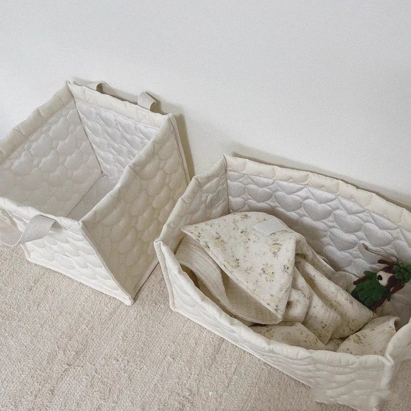 Square Storage Basket Quilted Love Finishing Storage Box