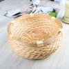 Circular rattan basket for storage