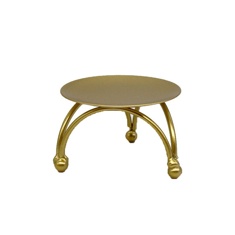 Ornaments Candle Cup Simple Round Candlestick