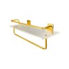 Bathroom No-Drill Storage Golden Shelf