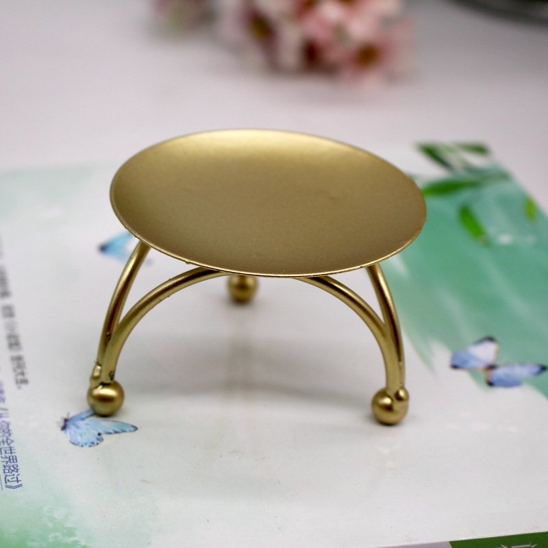 Ornaments Candle Cup Simple Round Candlestick
