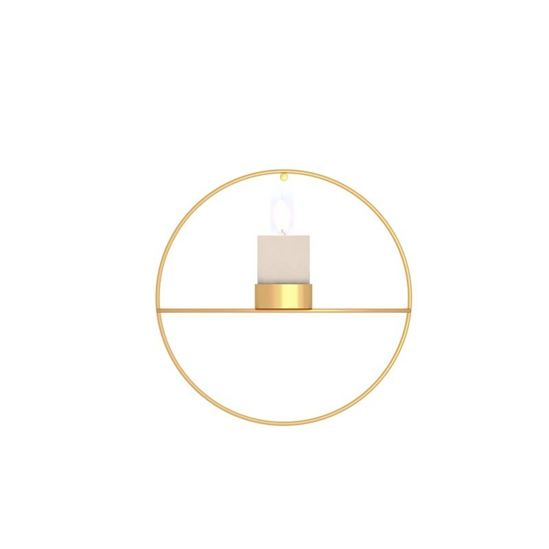 Black European Candlestick Cross-shaped Candlestick Shelf