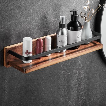 Solid Wood Collapsible Shelf Bathroom Set