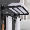 Towel Rack Bathroom Shelf  Wall-mounted Without Perforation