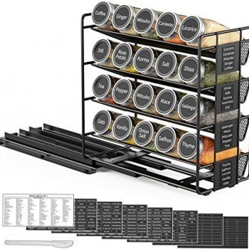 Kitchen Multi-layer Household Metal Pull-out Cabinet Storage Storage Rack Slide Seasoning Rack