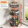 Multifunctional Circular Storage And Rotatable Kitchen Seasoning Rack