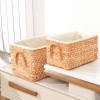 Pastoral Straw Storage Basket Japanese Storage