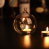 Creative Spherical Transparent Glass Candlestick