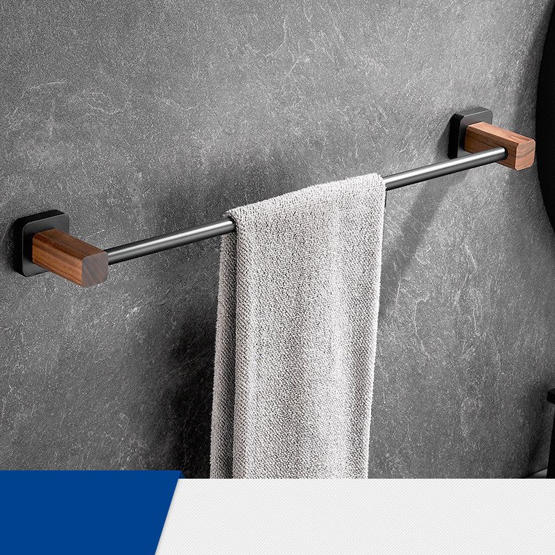 Solid Wood Collapsible Shelf Bathroom Set