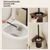 Walnut Wood Towel Rack Bathroom Shelf No Drilling Required