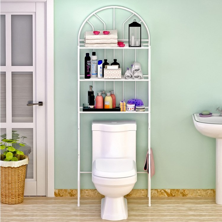 Toilet Bathroom Floor Storage Iron Shelf Toilet Shelf Storage Rack