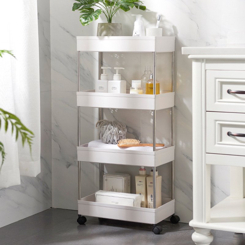 Simple Bathroom Without Perforation Multi-layer Shelf