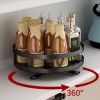 Rotatable kitchen seasoning rack