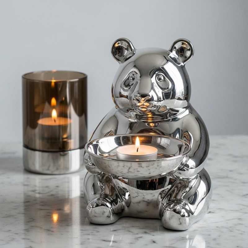 Silver Animal Candlestick Home Decorative Candlestick