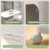 2 Tiers Slim Narrow Storage Cabinet Drawer Bathroom Bedroom Organizer Gap Shelf