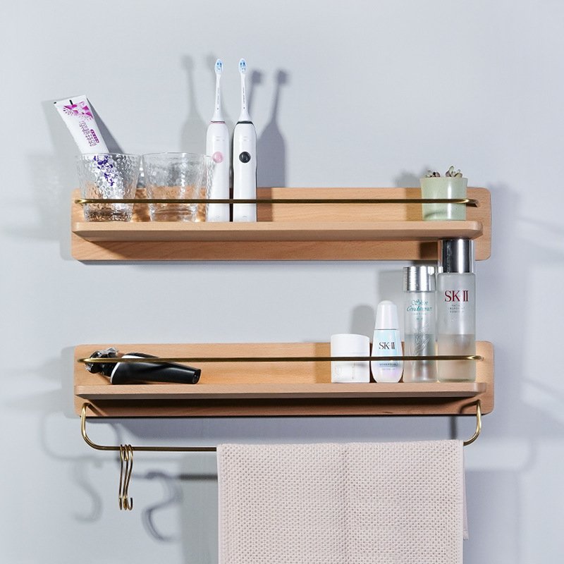 Bathroom Vanity Shelf No Drilling Required