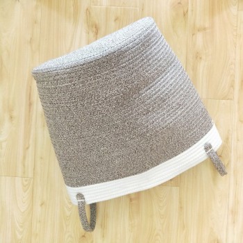 Cotton fabric woven storage basket