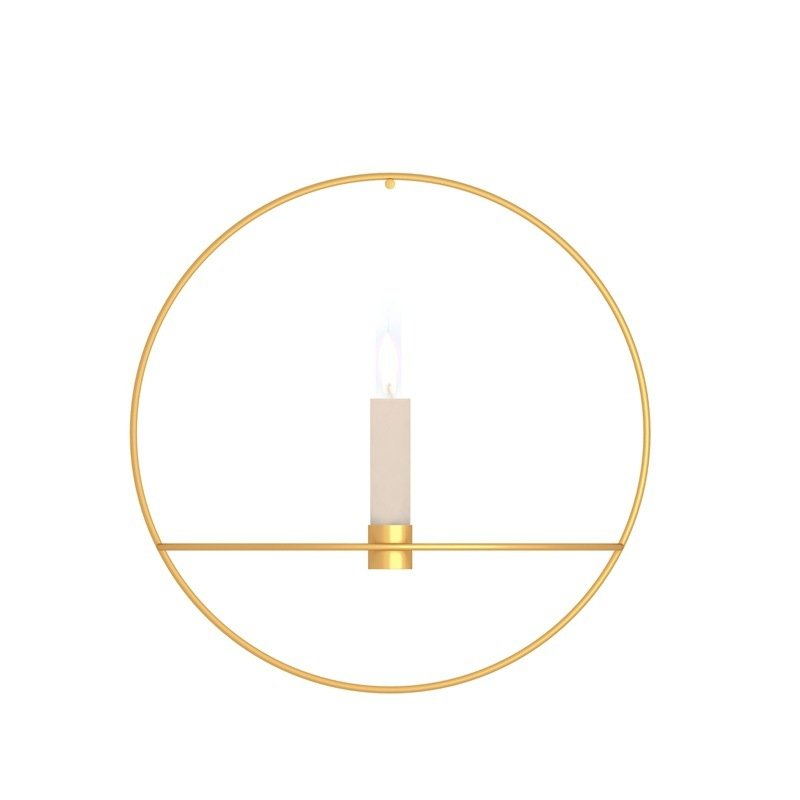 Black European Candlestick Cross-shaped Candlestick Shelf