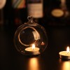 Creative Spherical Transparent Glass Candlestick