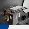 Solid Wood Collapsible Shelf Bathroom Set
