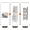 2 Tiers Slim Narrow Storage Cabinet Drawer Bathroom Bedroom Organizer Gap Shelf