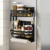 Refrigerator Shelf Side Storage Kitchen Magnetic Plastic Wrap Tissue Seasoning Side Multi-functional Punch Free Rack